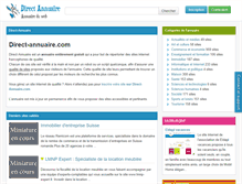 Tablet Screenshot of direct-annuaire.com